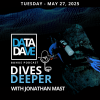 Podcast cover for 'Data Dave Dives Deeper' featuring guest Jonathan Mast discussing how AI empowers neurodivergent professionals and boosts productivity.